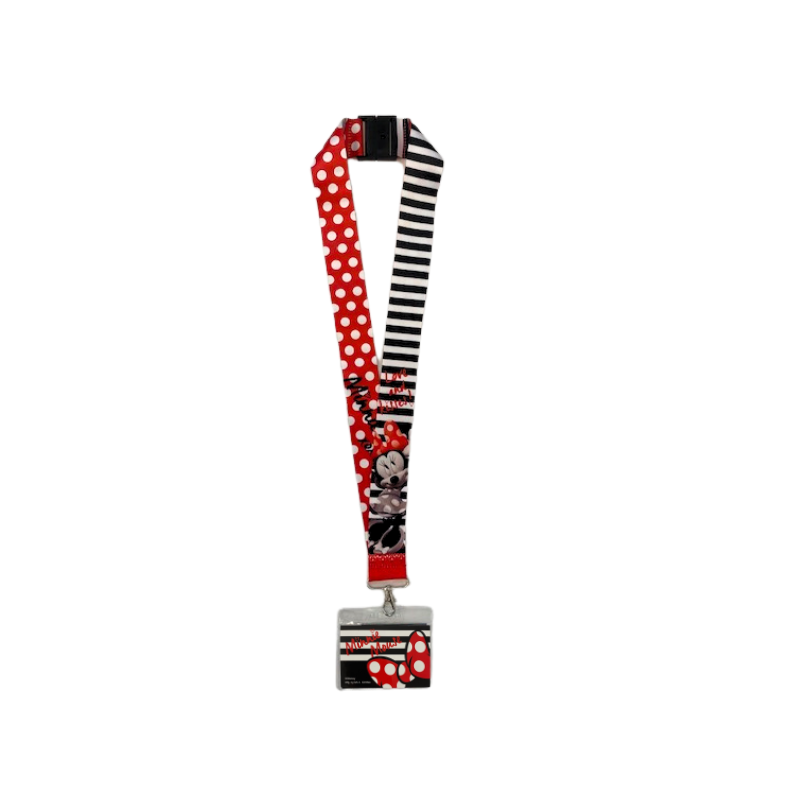 Disney Minnie Mouse Deluxe Lanyard, Multi Color