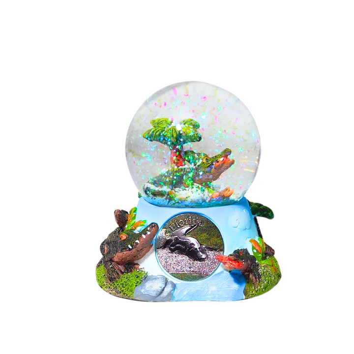 Alligator Snow Globe Glass Collectibles