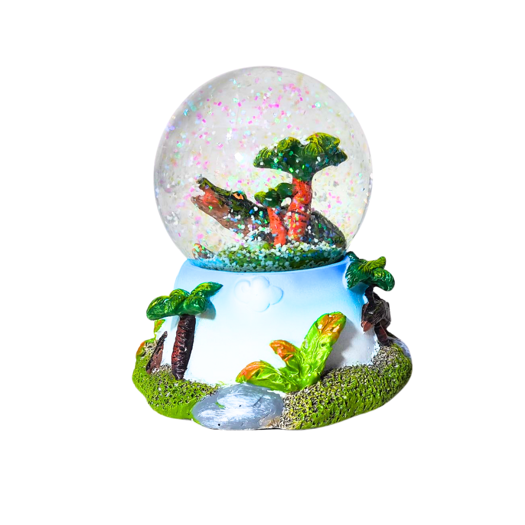 Alligator Snow Globe Glass Collectibles