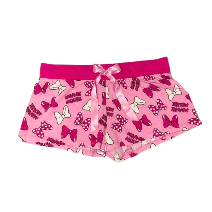Disney Minnie Mouse Bow Pajama Bottom Short Pink
