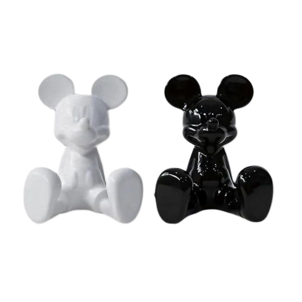 Mickey Mouse Black and White Salt and Pepper Shaker Set