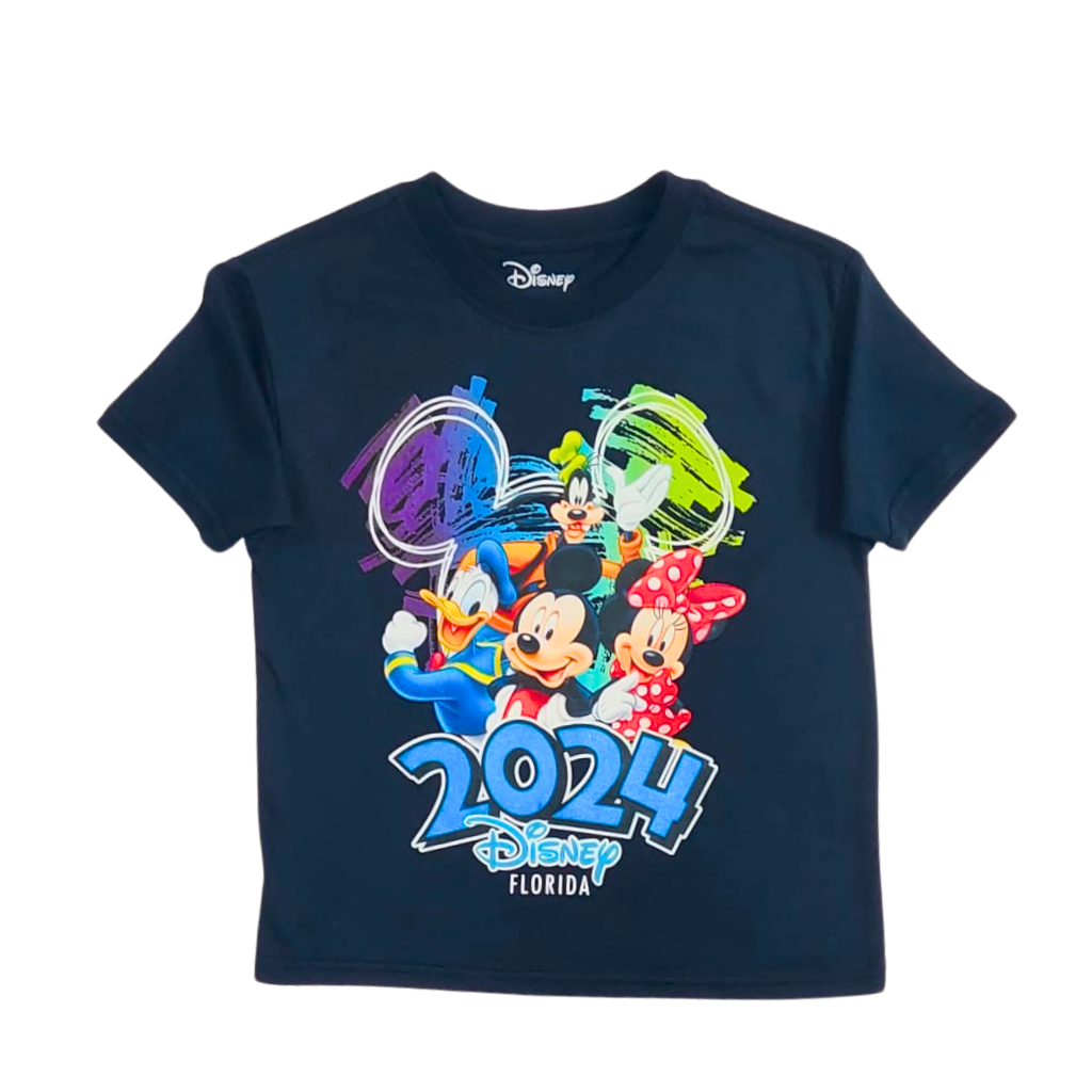 Disney 2024 Mickey & Friends Party T Shirt Kids