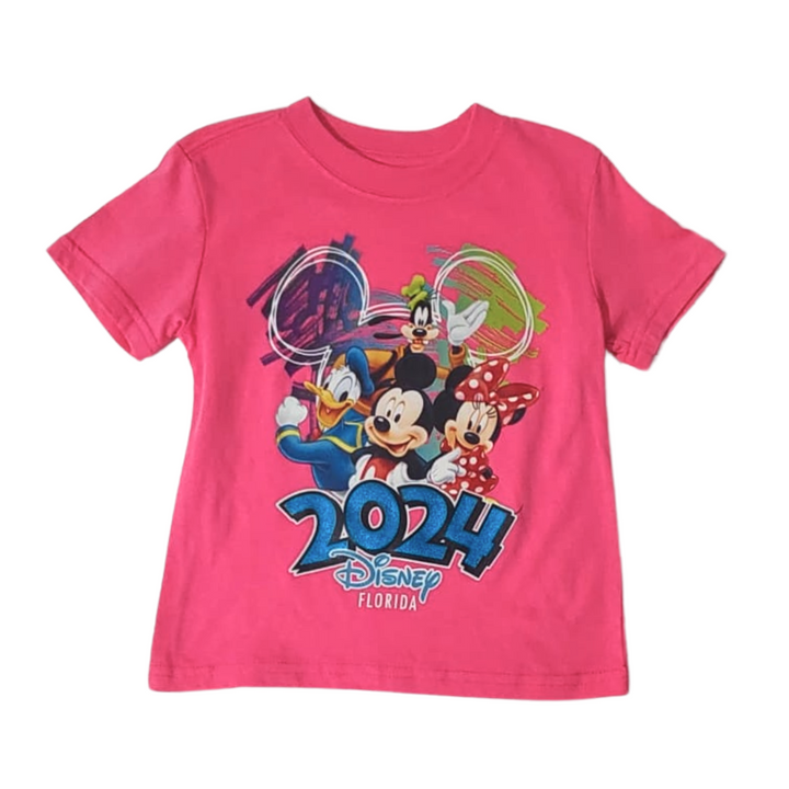 Disney 2024 Mickey & Friends Party T Shirt Kids