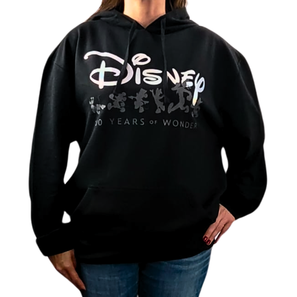 Disney 100 Years of Wonder Hoodie Sweater Adults Unisex Black