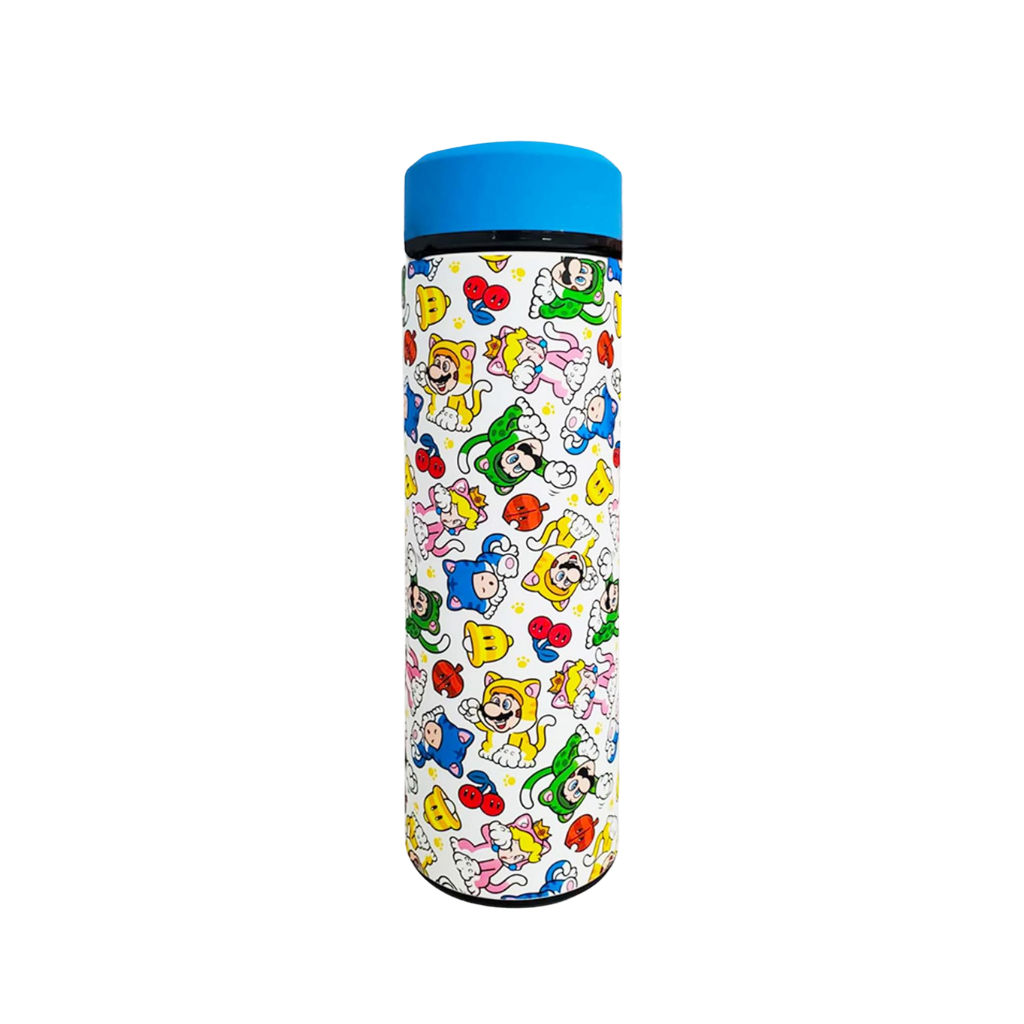 Super Mario All Over Print Vacuum Insulated Stainless Steel Sport Water Bottle