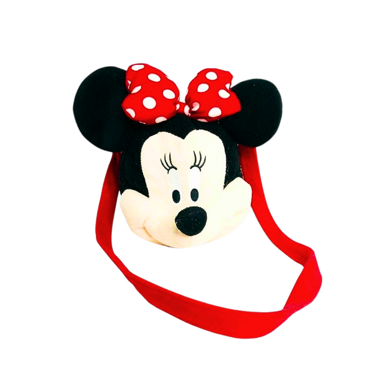 Disney Minnie Mouse Girls Long strap Plush HandBag