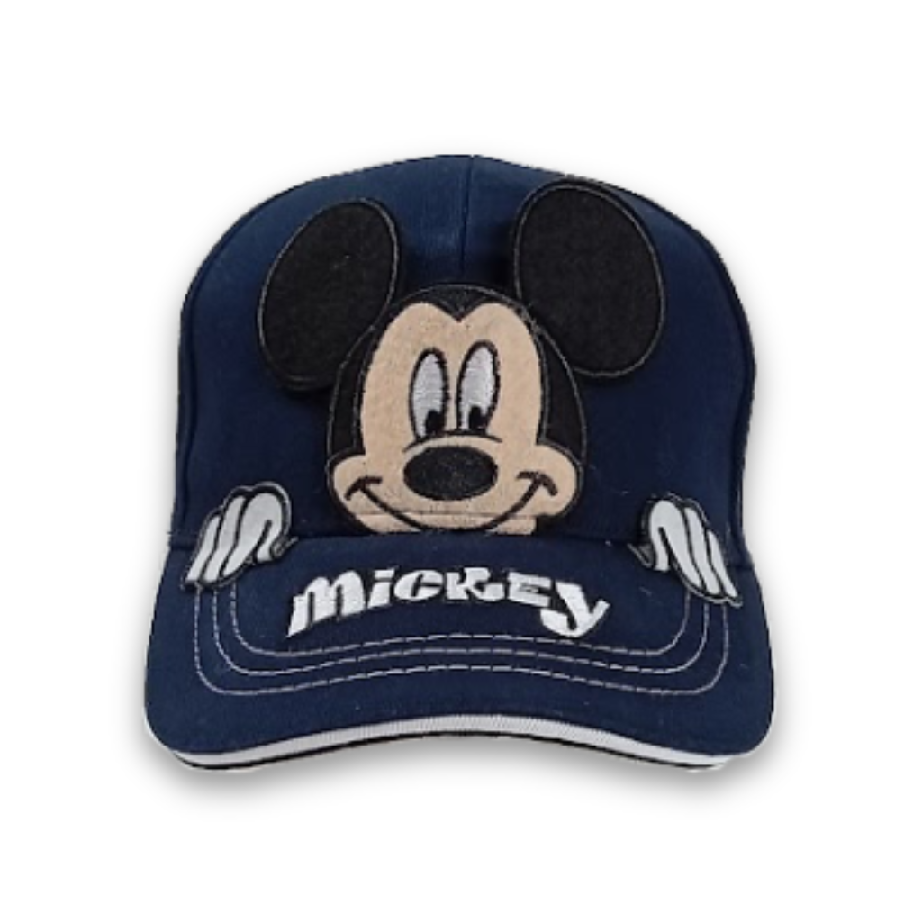 Disney Mickey Mouse Peeking Youth Kids Cap with Adjustable Velcro Strap