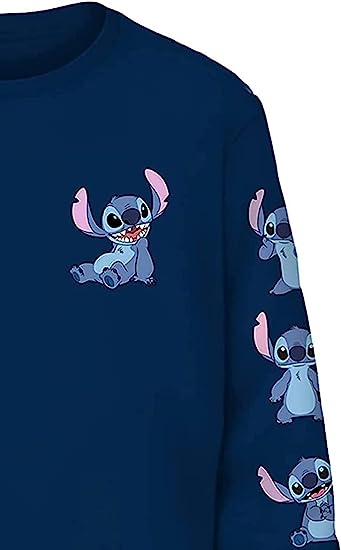 Mens Lilo and Stitch Tee - Mens Classic Lilo and Stitch Long Sleeve T-Shirt