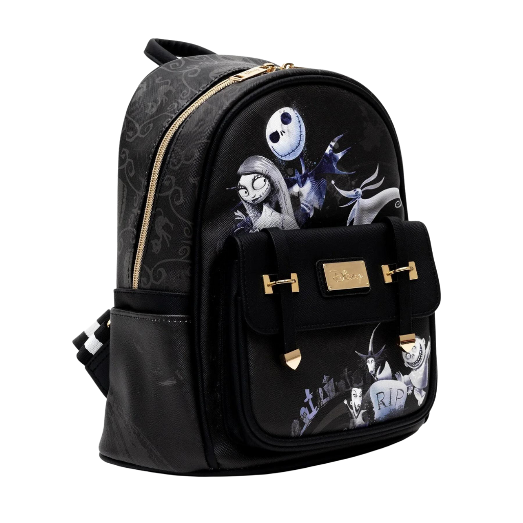 Nightmare Before Christmas 11″ Vegan Leather Mini Backpack
