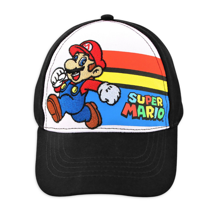 Nintendo Little Boy's Super Mario Baseball Cap, Black, Age 4-7