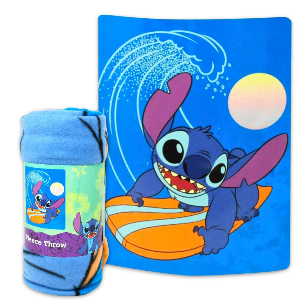 Disney Lilo and Stitch 45 x 60 Inch Fleece Throw Blanket