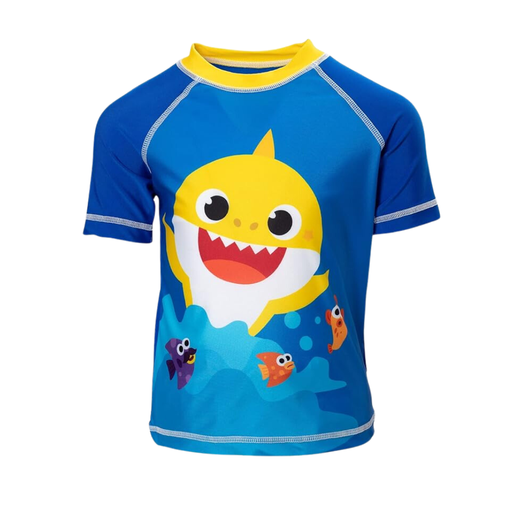 Baby Shark Short Sleeve Rash Guard Swim