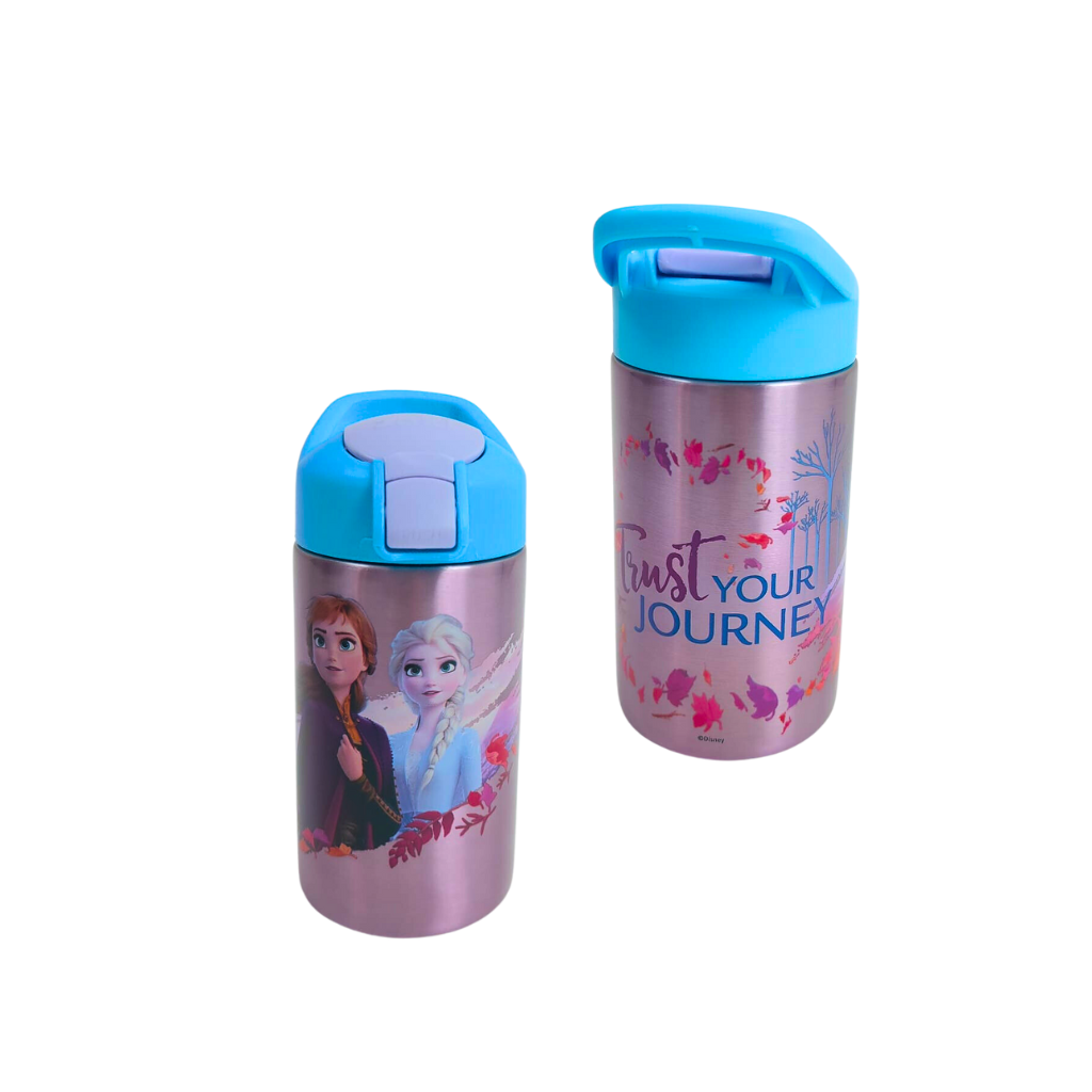 Disney Frozen Kids Insulated Water Bottle with Push Button Spout