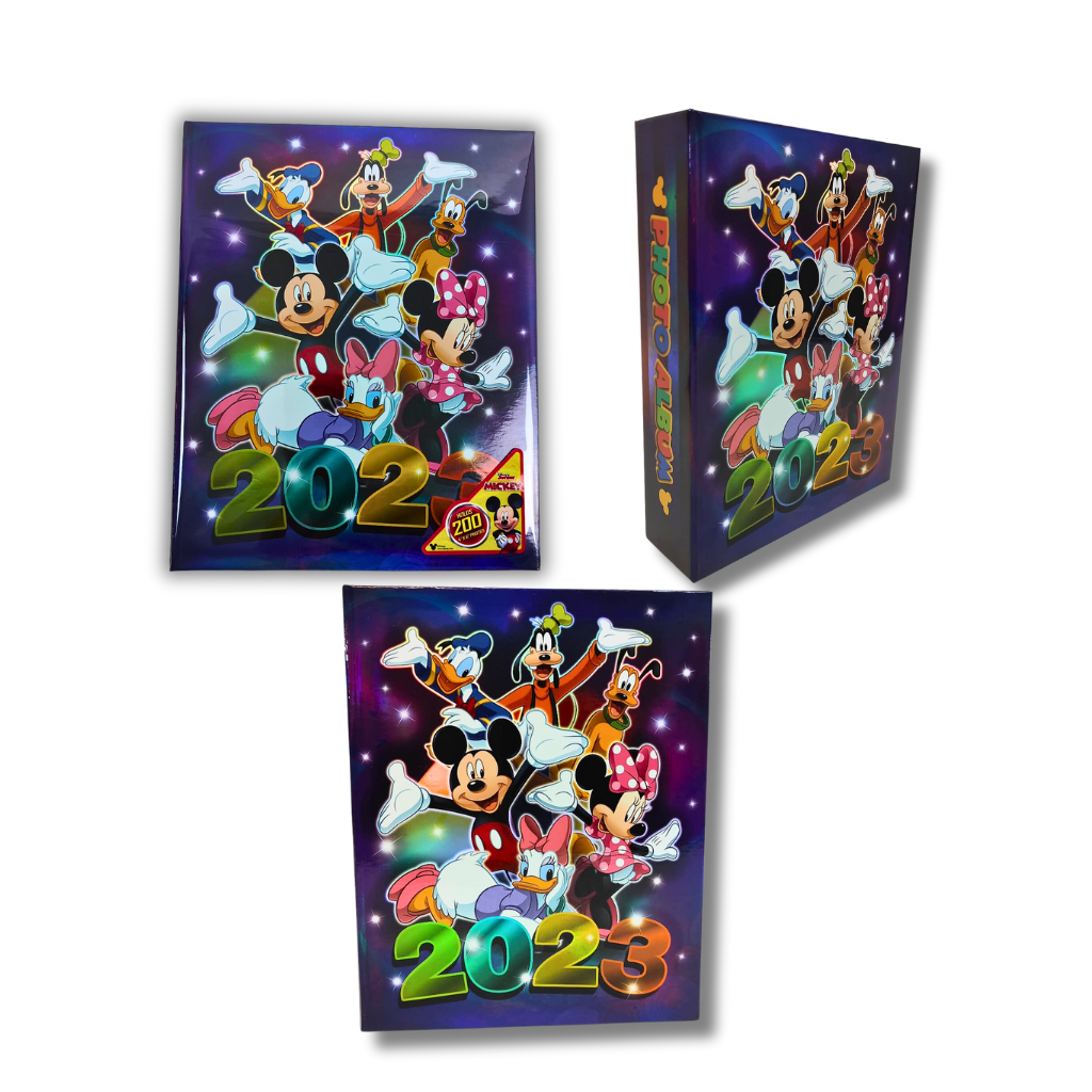 Disney Exclusive Mickey Mouse and Friends Dated 2023 Photo Album 8.5" x 7"