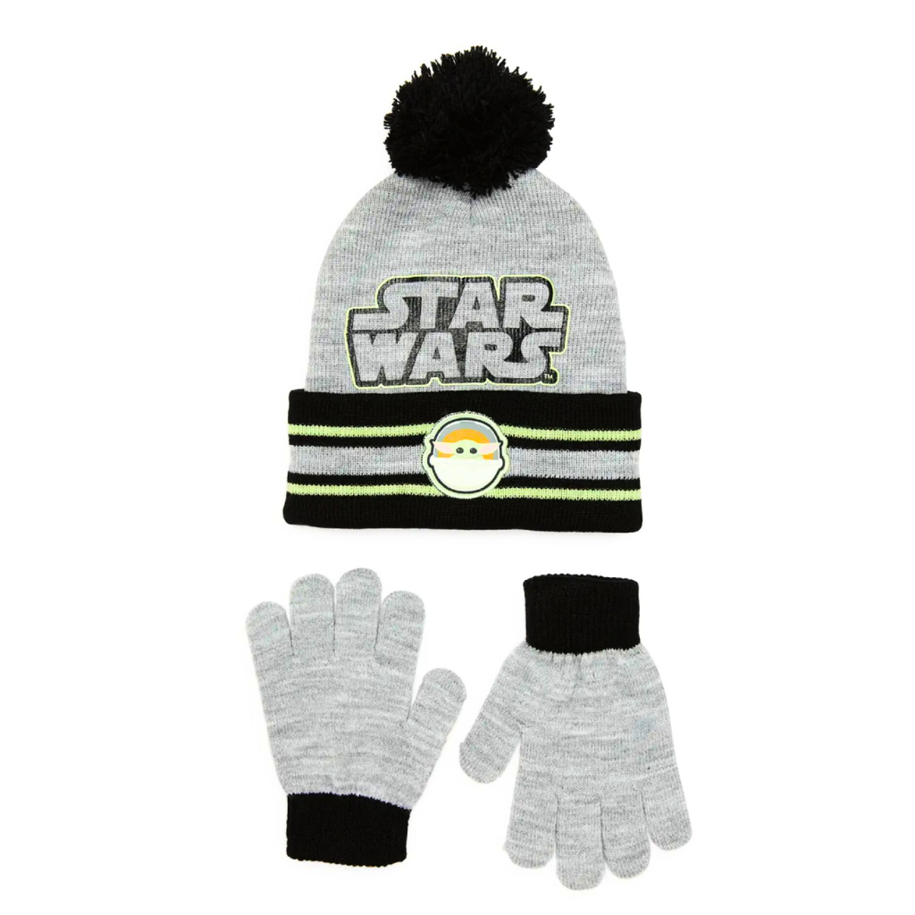 Disney Star Wars baby Yoda Cuff Hat with Gloves