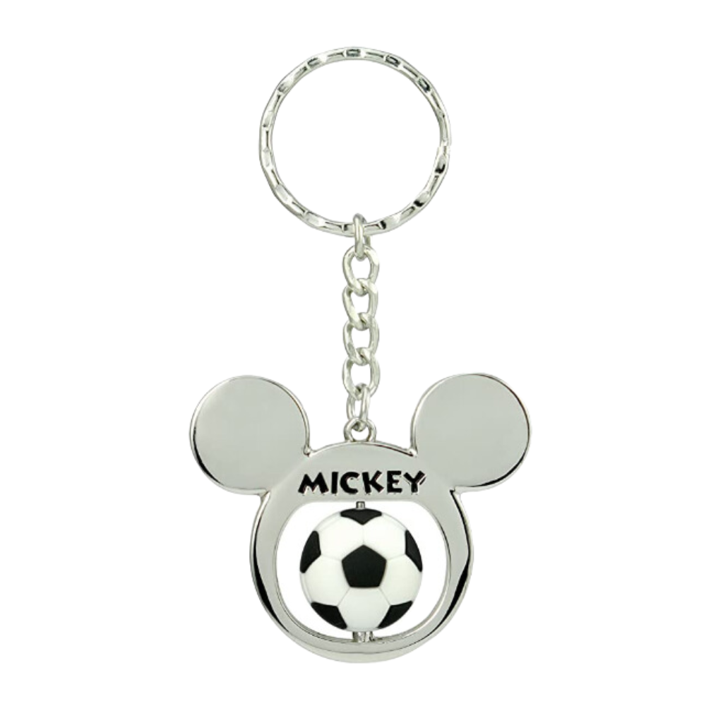 Mickey Mouse Soccer Ball Spinning Keychain – Keyring Accesory