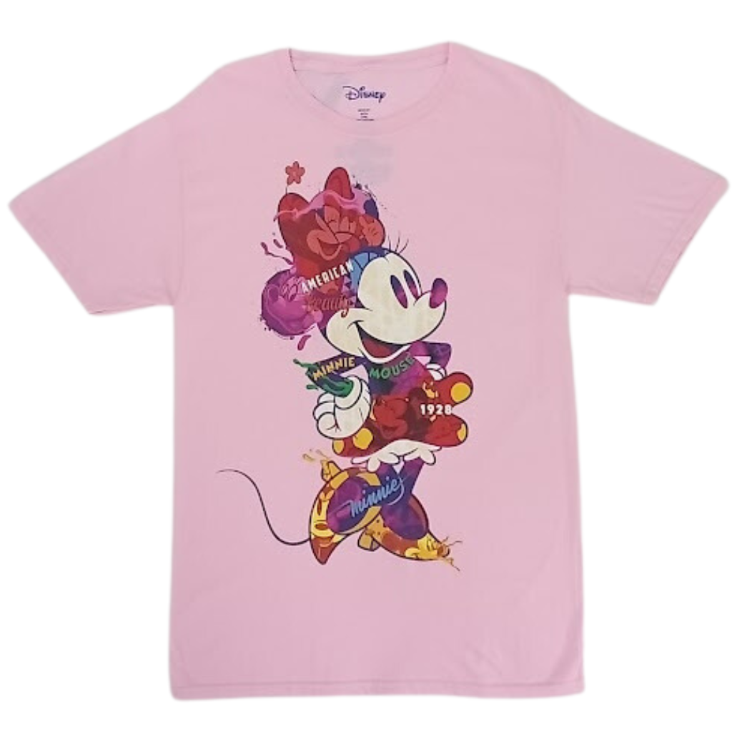 Disney Icon Minnie Mouse Collage Adult T-Shirt
