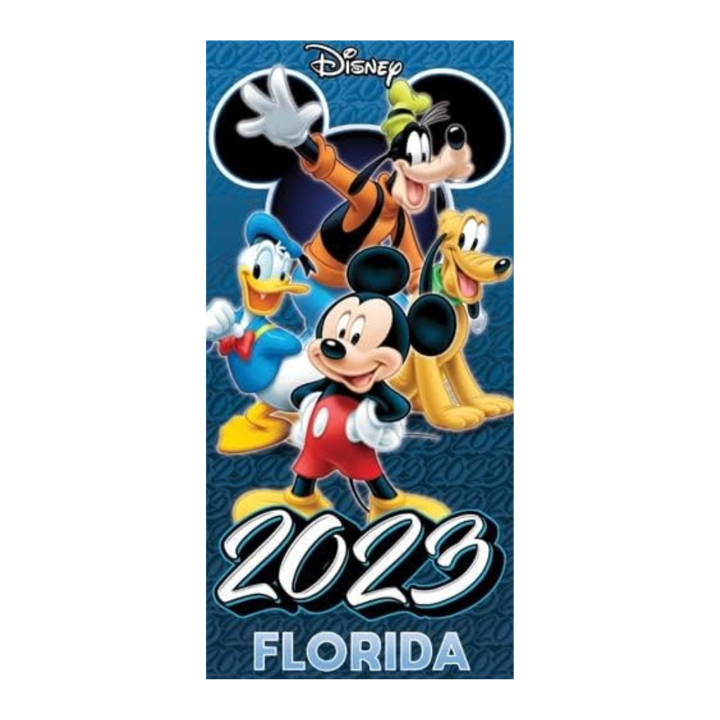 Disney 2023 Mickey All Ears Group Beach Towel (Florida Namedrop)