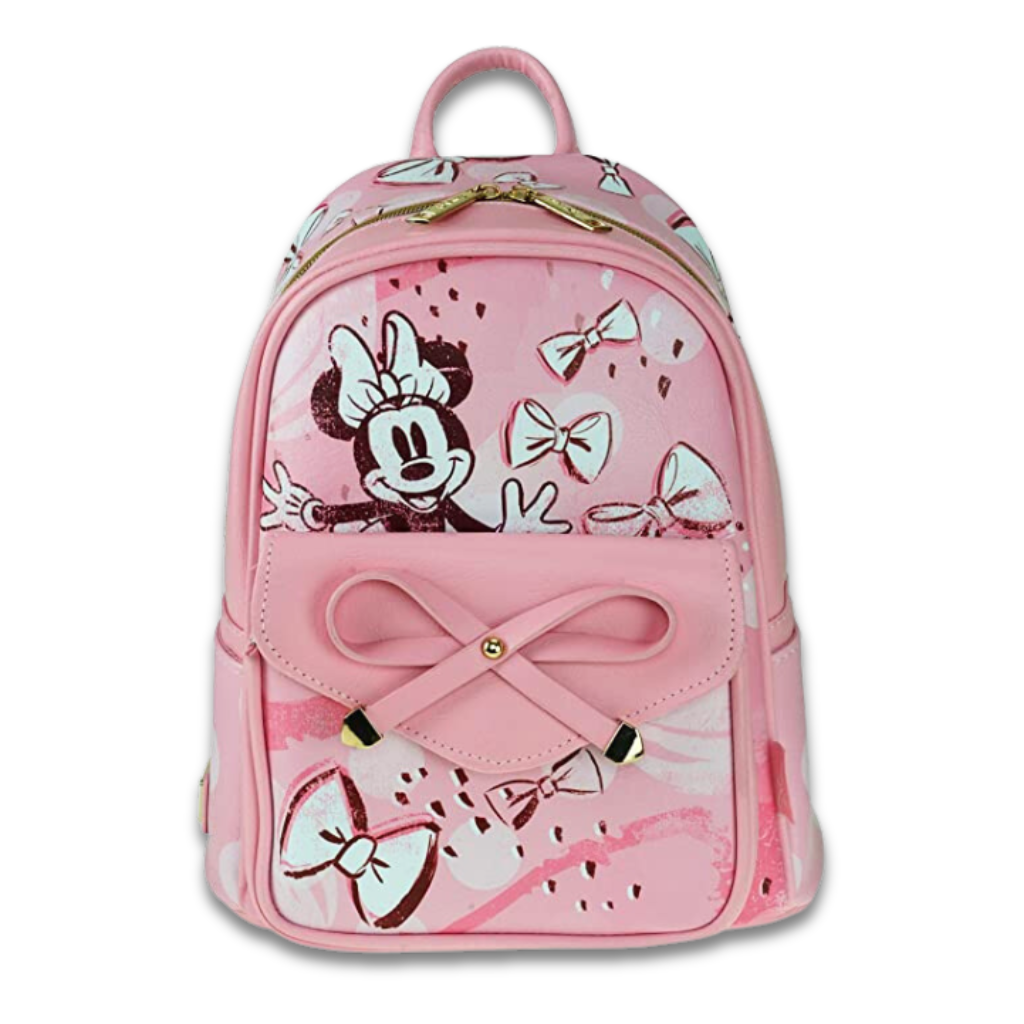 Disney Minnie Mouse 11"  Vegan Leather Mini Backpack