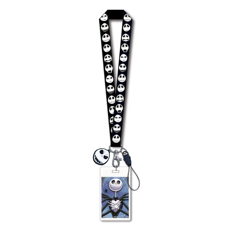 Night Before Christmas Lanyard with Soft Touch Dangle - Jack Skellington