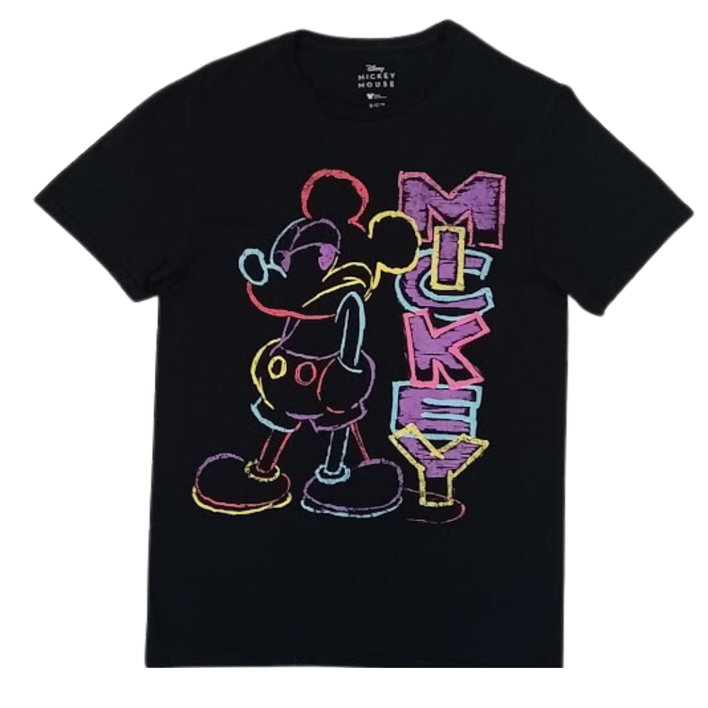 Disney Mickey Mouse sketch glow tees