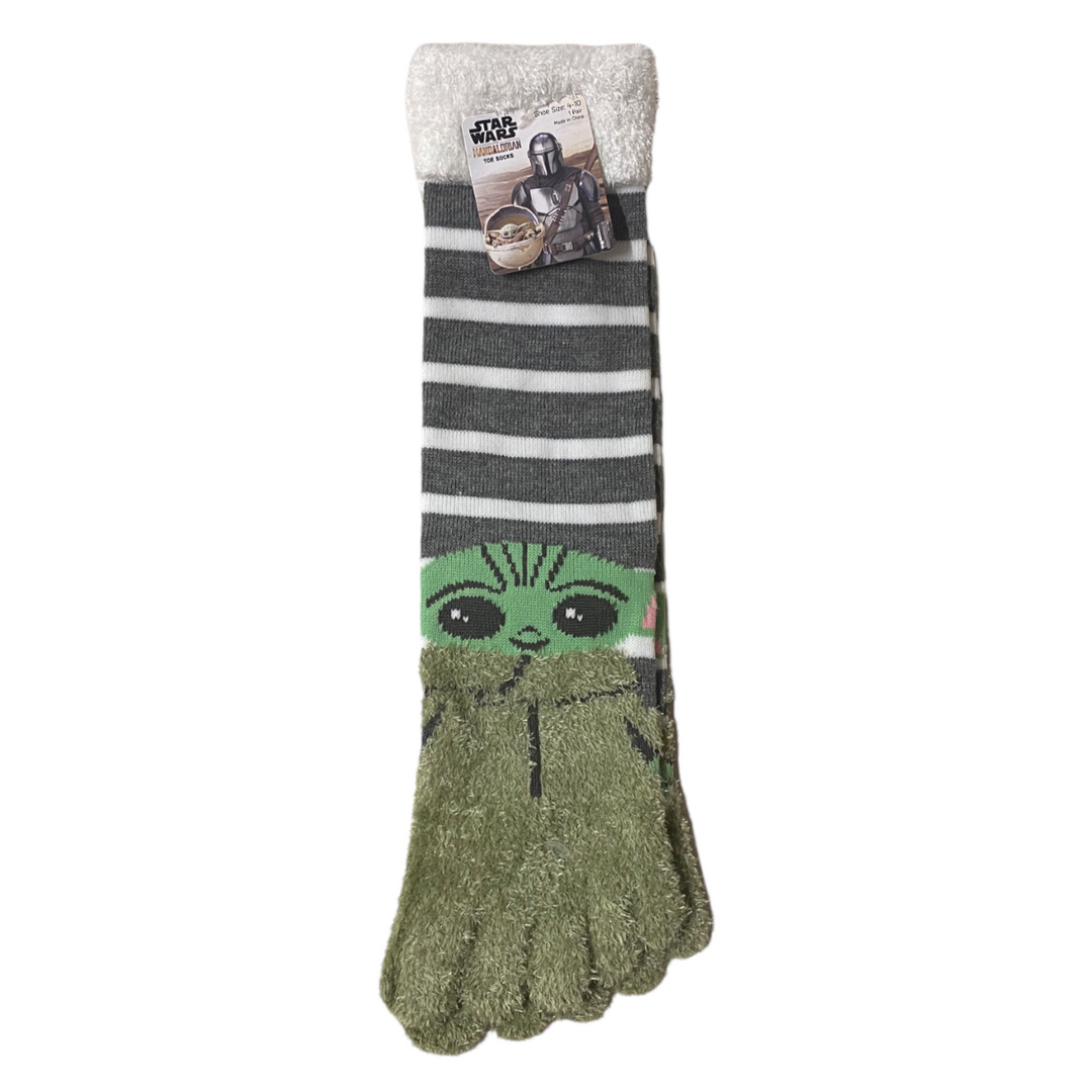 Star Wars The Mandalorian Feather Toe Sock Shoe Size 4-10