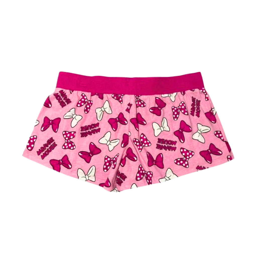 Disney Minnie Mouse Bow Pajama Bottom Short Pink