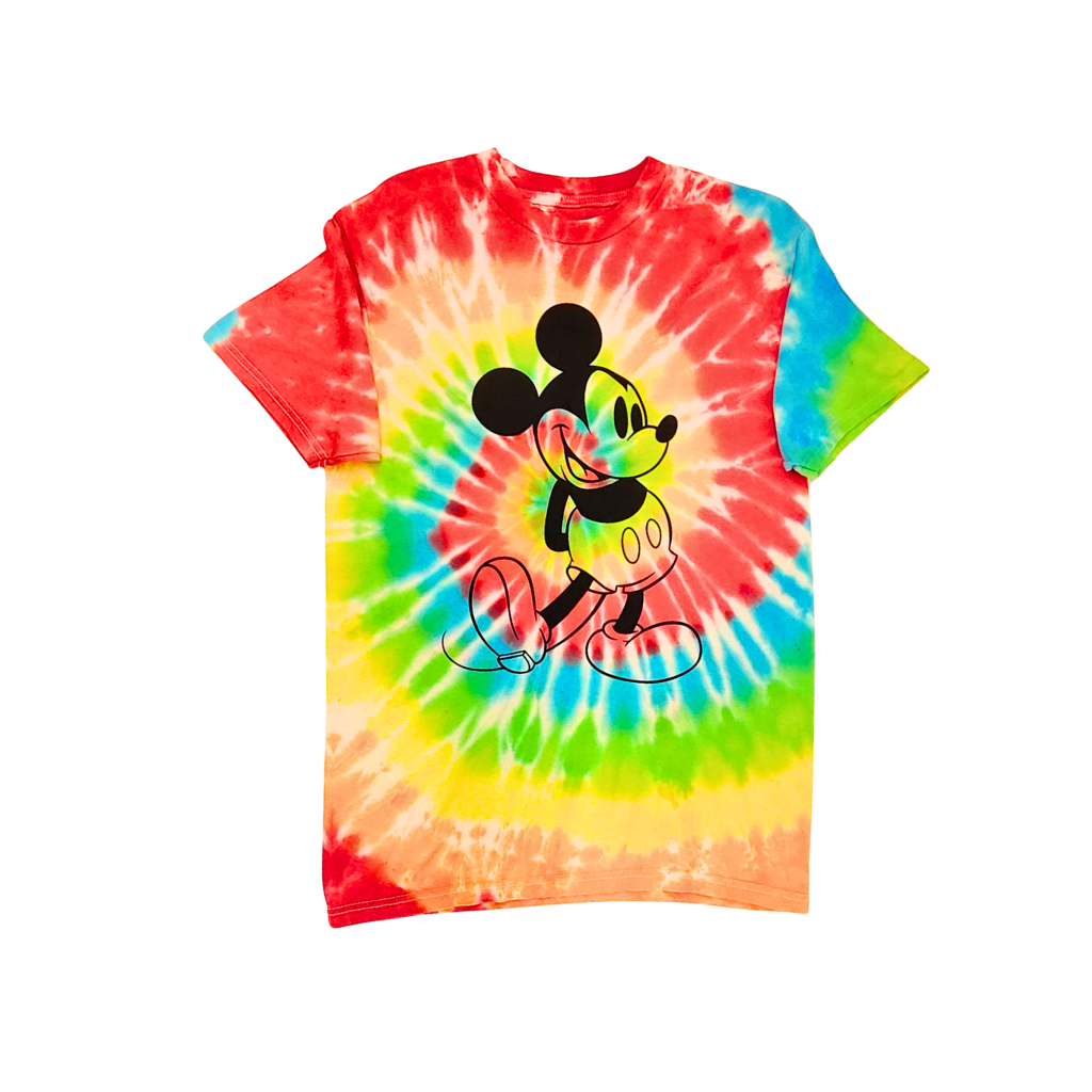 Disney Adult Mickey Mouse Pose Tie Dye T-Shirt
