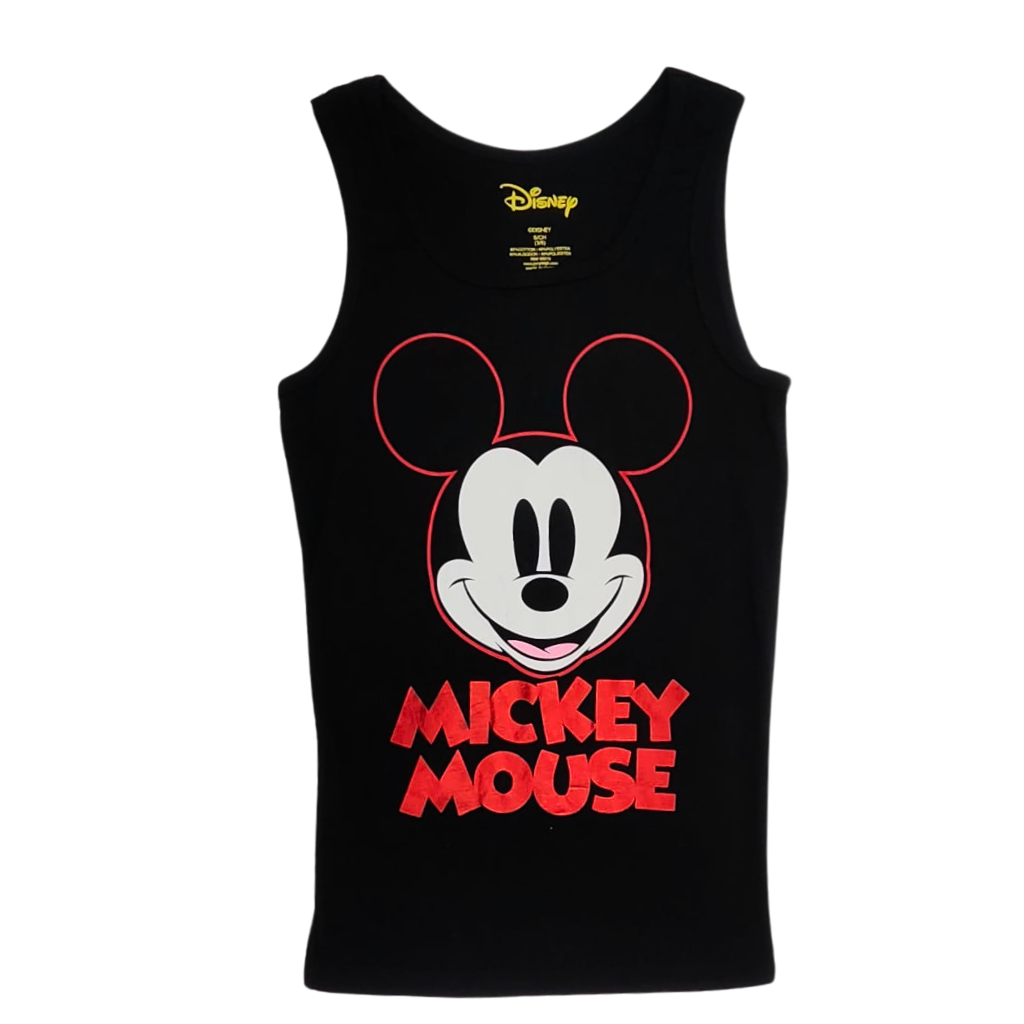 Disney Mickey Mouse Smile Tank Top Black
