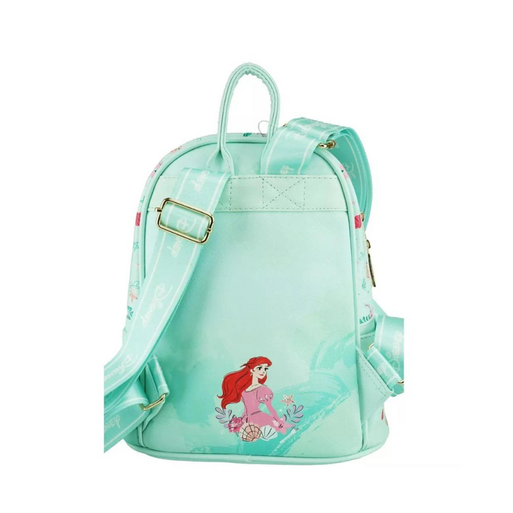 Disney The Little Mermaid 11" Mini Backpack – Premium Vegan Leather