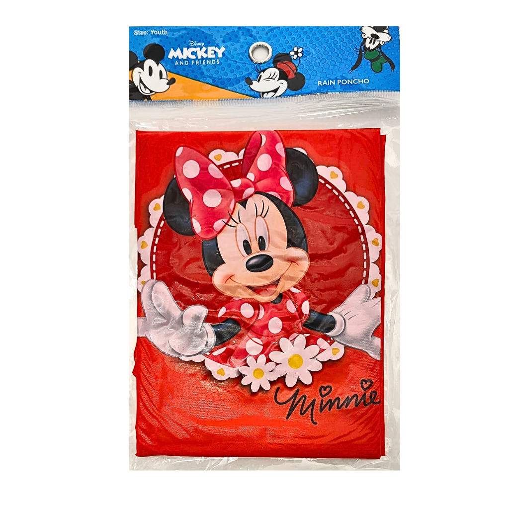 Minnie Mouse Red Kids Poncho