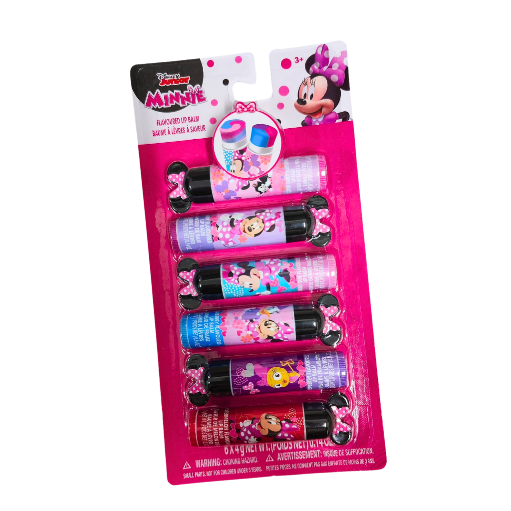 Disney Girls Minnie Mouse Ears Lip Balm, 6 CT