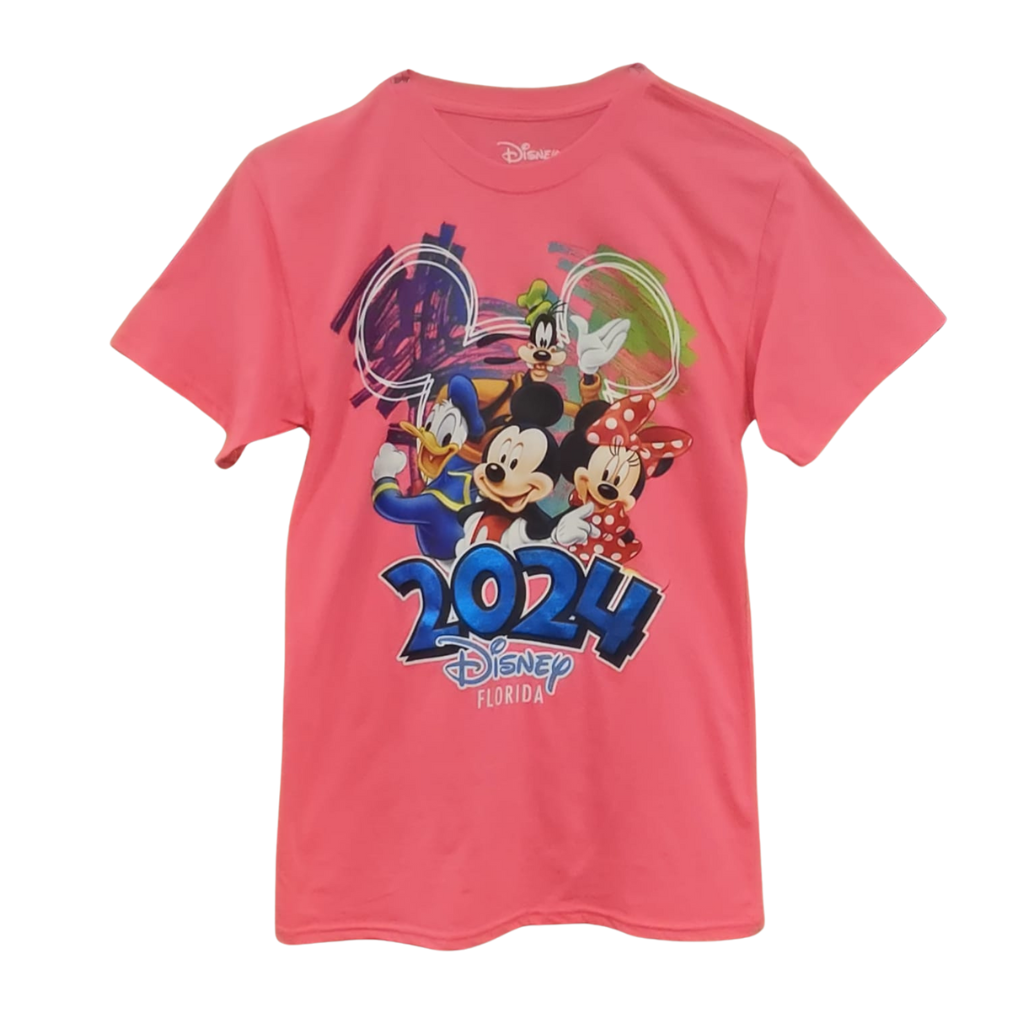 Disney 2024 Mickey & Friends Party T Shirt Adult