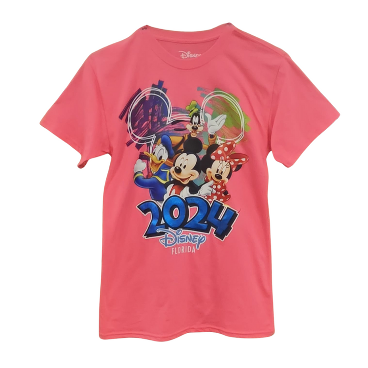 Disney 2024 Mickey & Friends Party T Shirt Adult