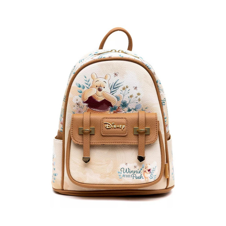 Trendy Winnie the Pooh Mini Backpack 11" – Vegan Leather & Cute Design