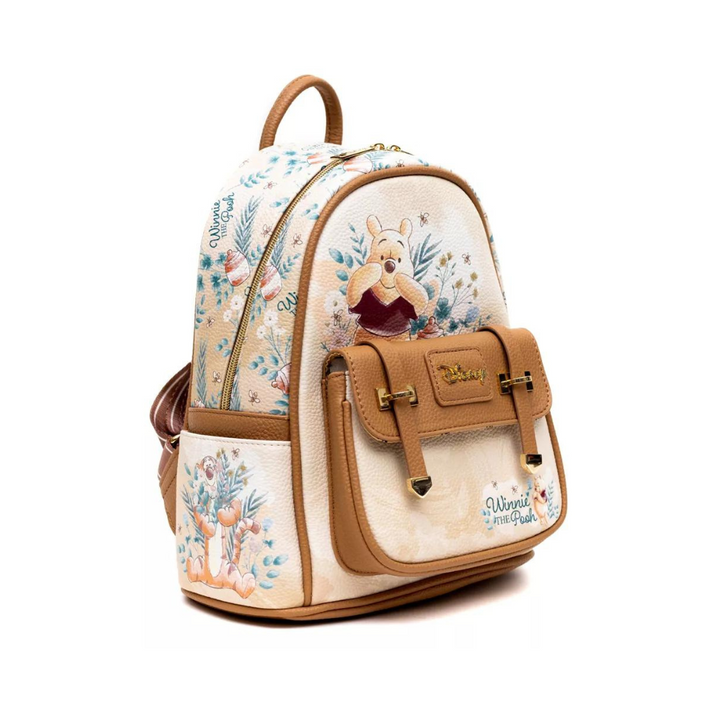 Trendy Winnie the Pooh Mini Backpack 11" – Vegan Leather & Cute Design