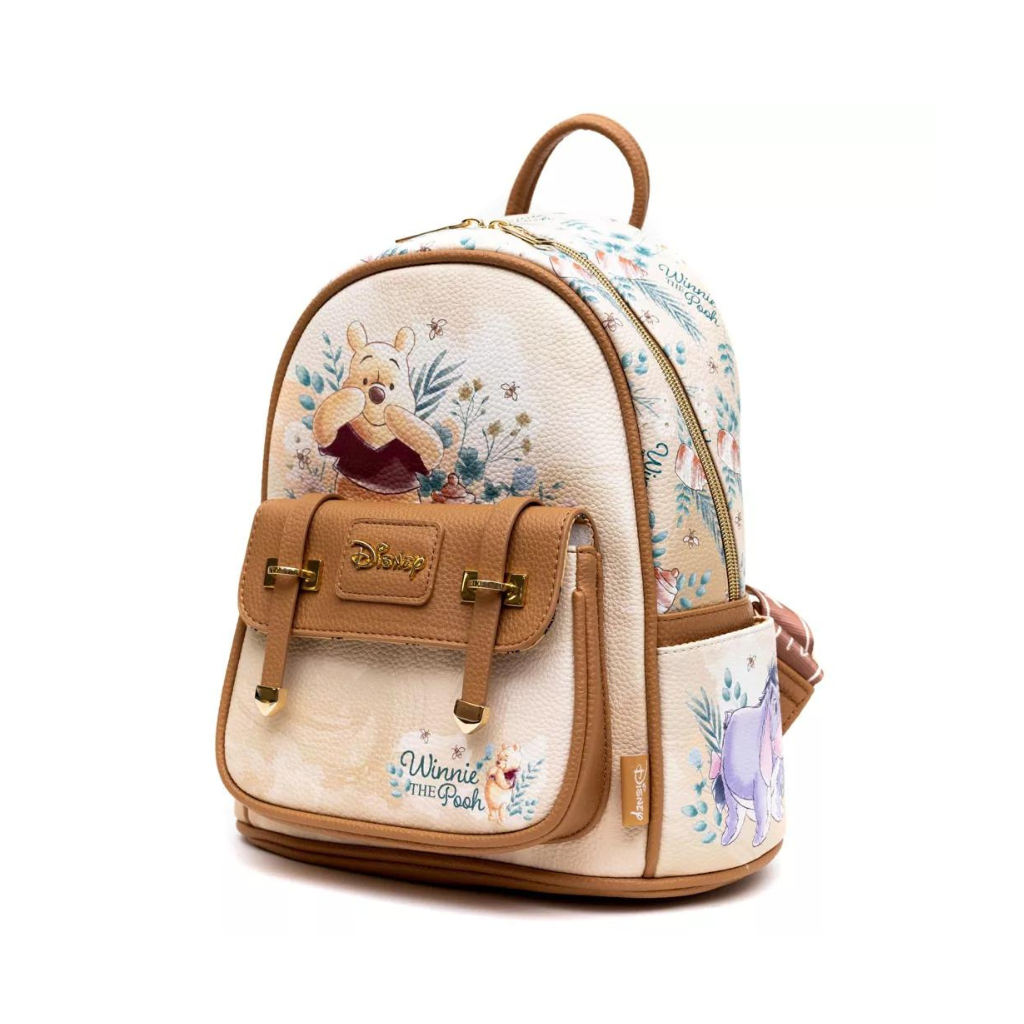 Trendy Winnie the Pooh Mini Backpack 11" – Vegan Leather & Cute Design
