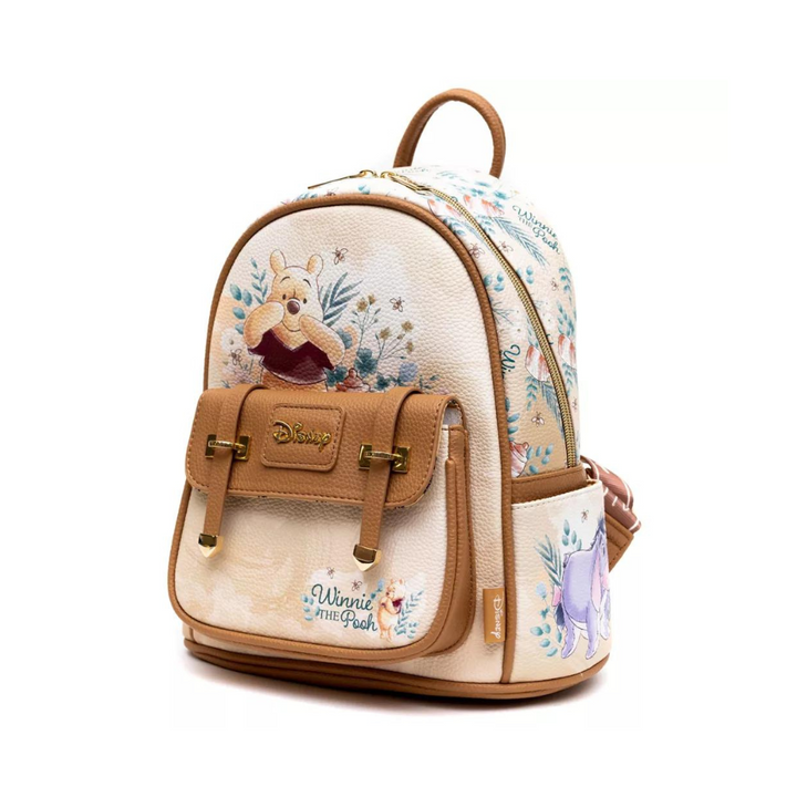 Trendy Winnie the Pooh Mini Backpack 11" – Vegan Leather & Cute Design