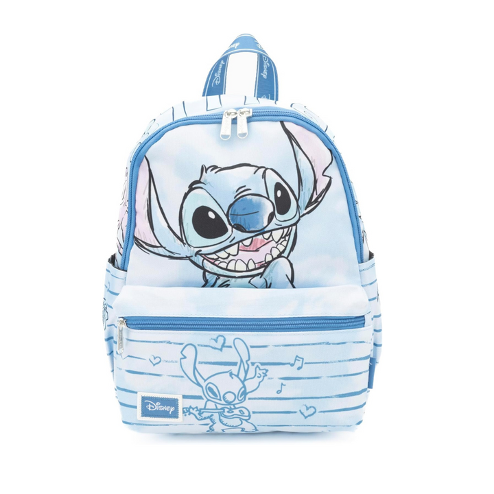 Disney Stitch 13" Nylon Daypack - Blue - Durable & Stylish Backpack for Kids