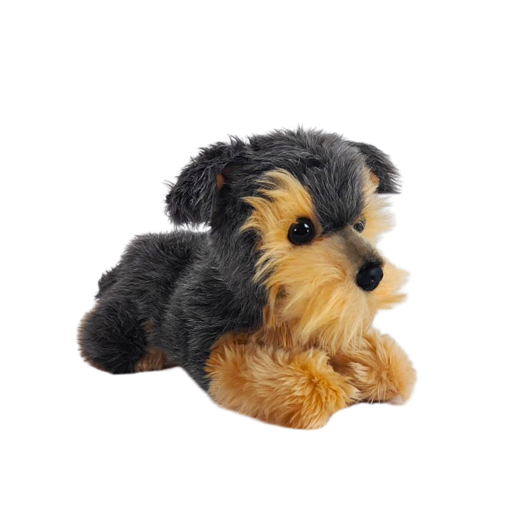 Aurora - Medium Gray Flopsie - 12" Yorky - Adorable Stuffed Animal