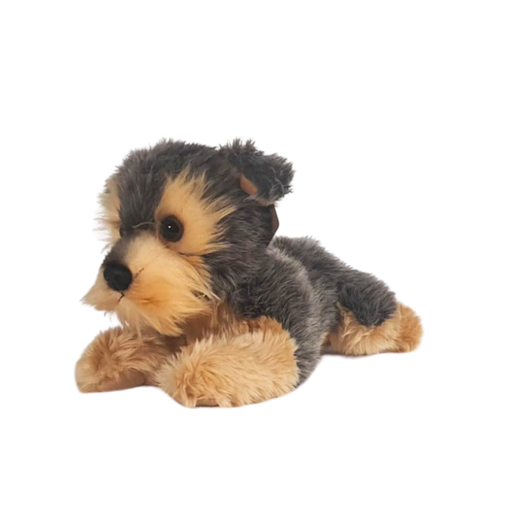 Aurora - Medium Gray Flopsie - 12" Yorky - Adorable Stuffed Animal