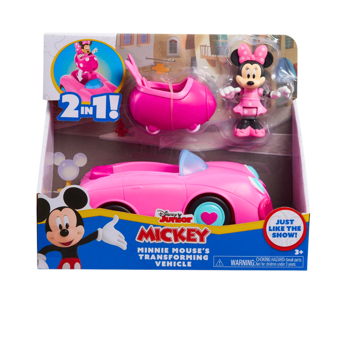 Disney Junior Minnie Mouse, Pink Toy Car for Ages 3 Up