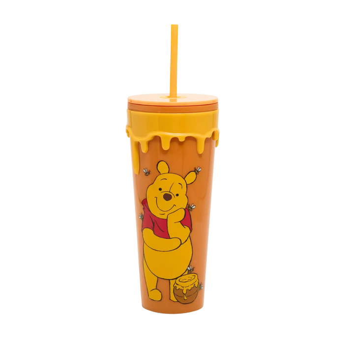 Disney Hunny Drip Winnie the Pooh Tumbler with Straw – Adorable Drinkware for Kids