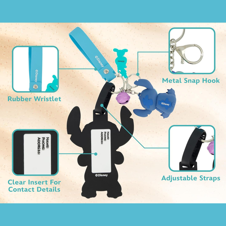Disney's Stitch & Scrump Luggage Tag & Lanyard Set