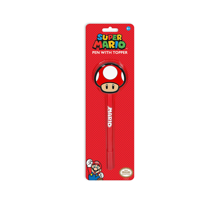 Super Mario Rubber Topper Pen