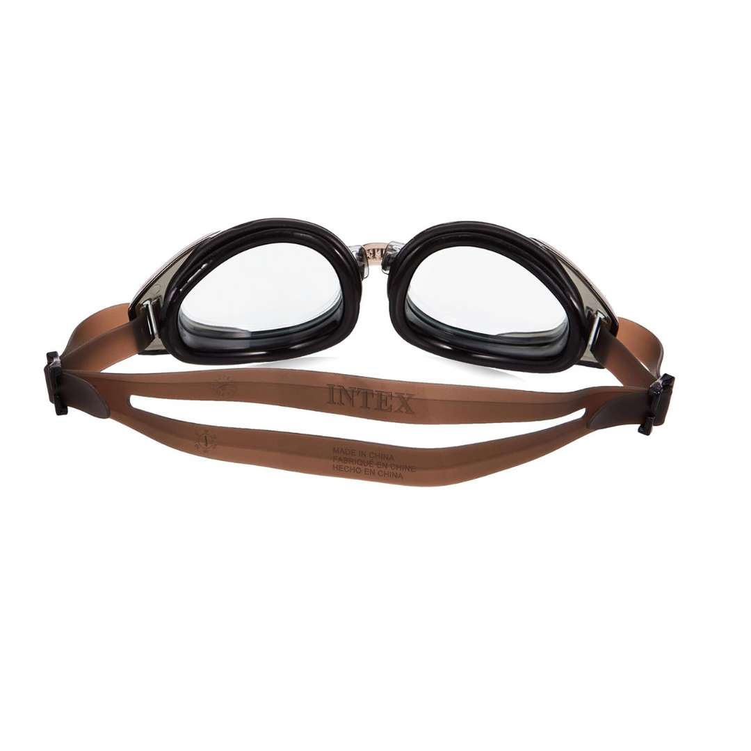Intex Water Pro Adjustable Swimming Pool Sport Goggles Clear