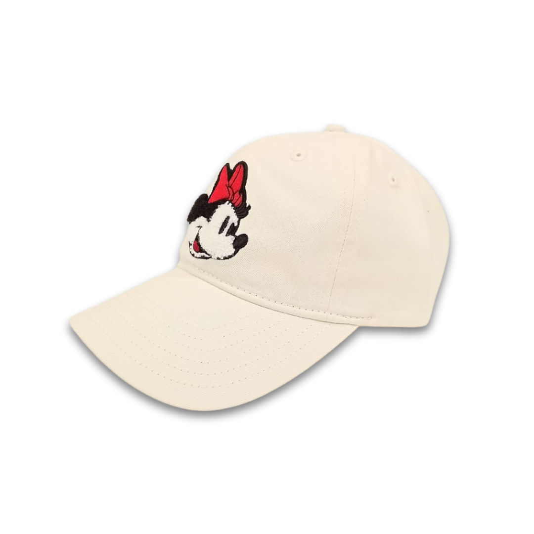Disney Minnie Mouse Dad Hat, Chenille Patch Adjustable Unisex Baseball Cap, One Size