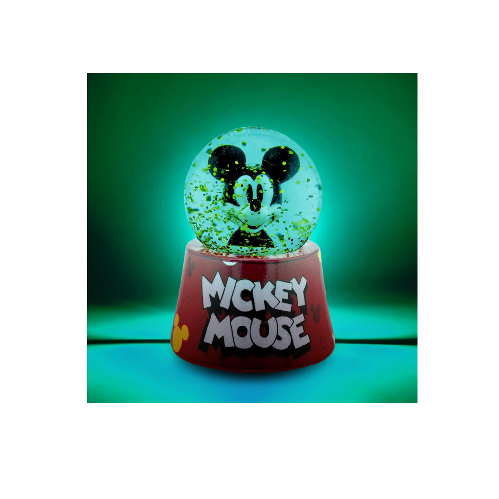 Disney Mickey Mouse Light‑Up Mini Snow Globe (2.75‑in)