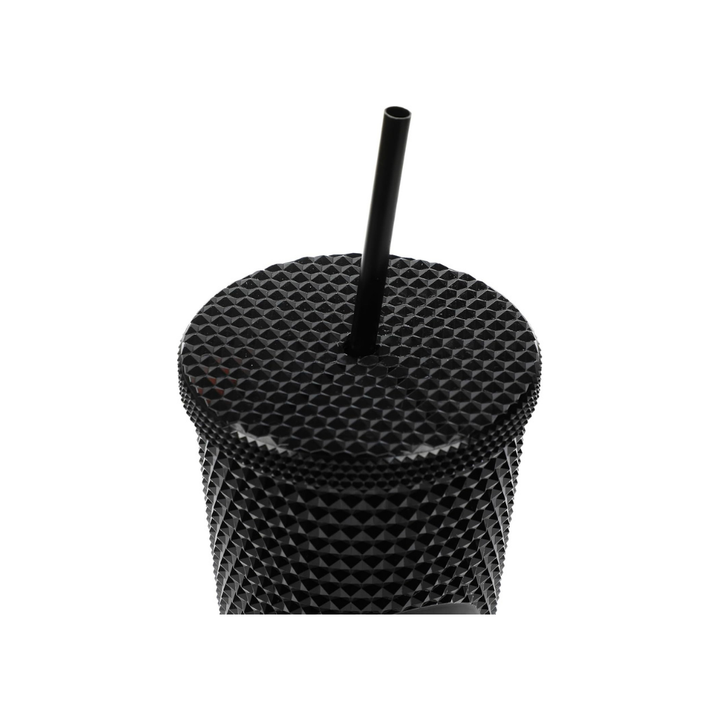 Disney Mickey Mouse Metallic Mickey Ears Logo Red & Black 16 Oz Spiked Acrylic Cup