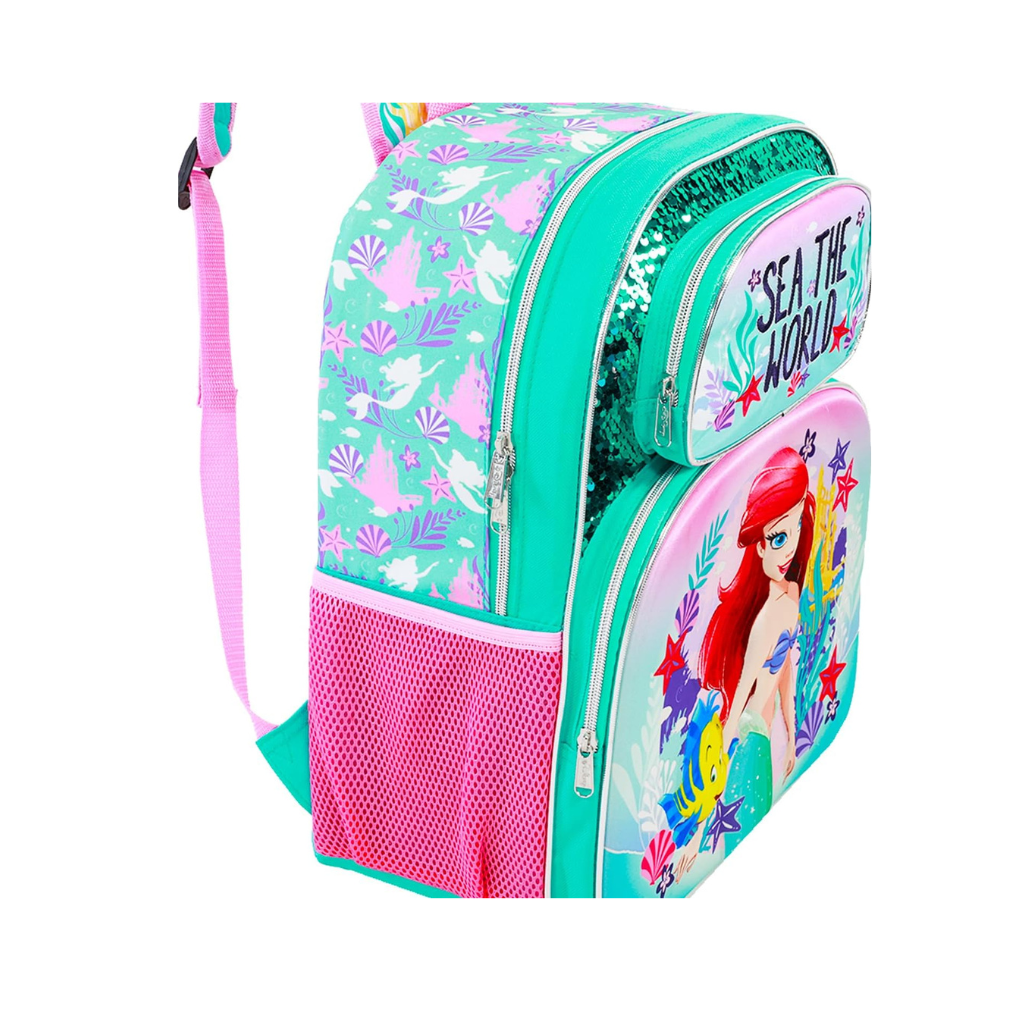 Disney The Little Mermaid Backpack for Girls 16”